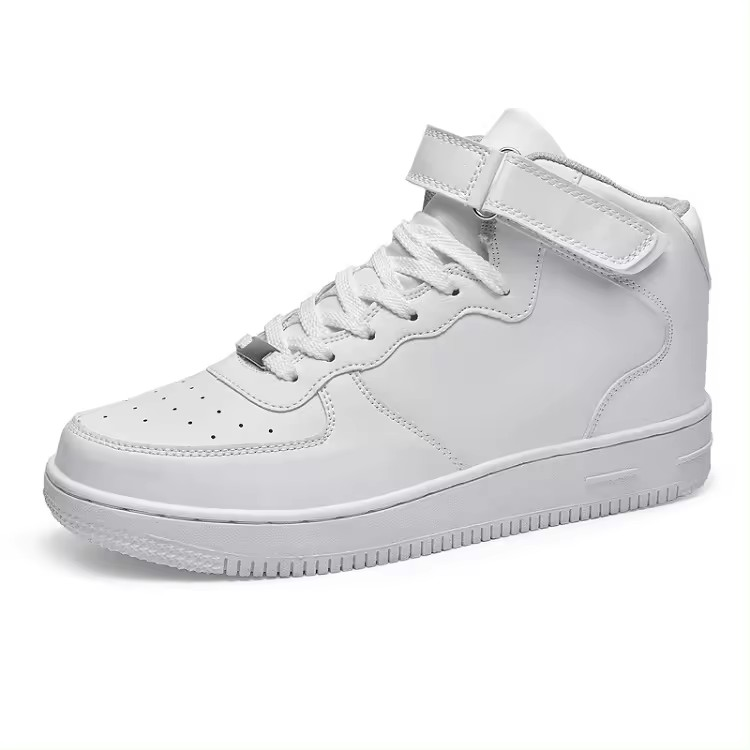 ELEWHVTË™  All-White High-Top Sneakers White Mens High Top Sneakers Product Image