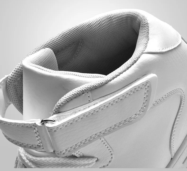 ELEWHVTË™ All-White High-Top Sneakers White Mens High Top Sneakers Product Image Details