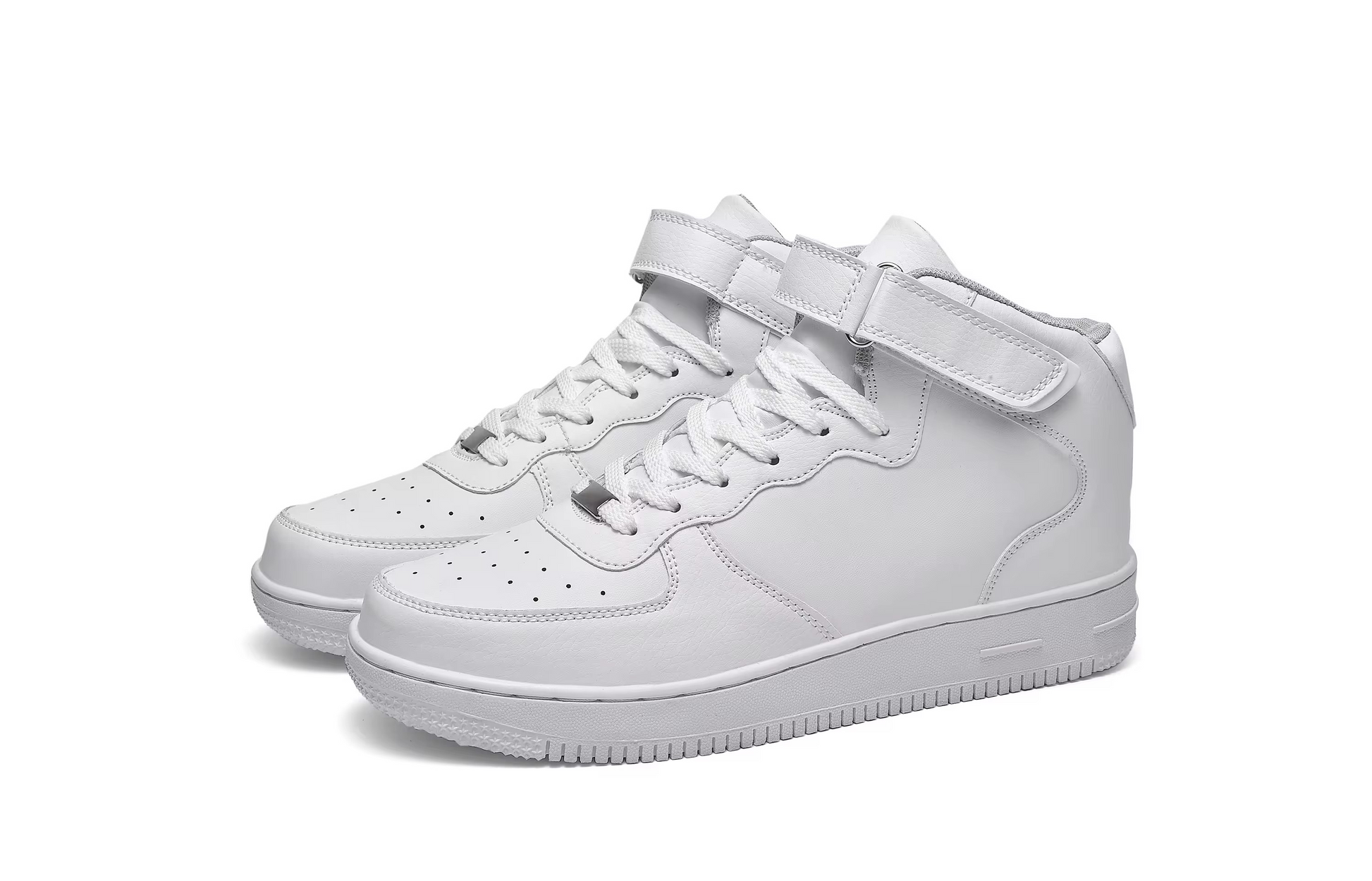 ELEWHVTË™ All-White High-Top Sneakers White Mens High Top Sneakers Product Image