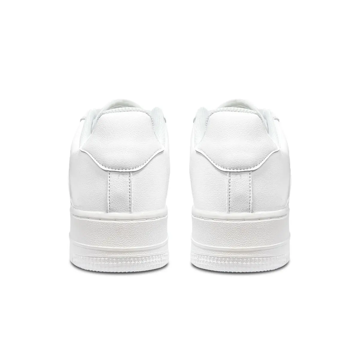 Mens All White Trainers White Mens Trainers Product Image From Behind