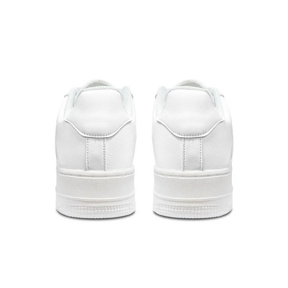 Mens All White Trainers White Mens Trainers Product Image From Behind