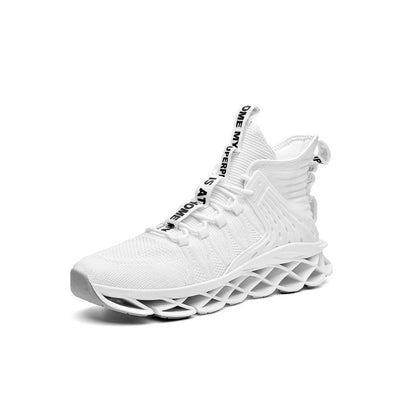 ELEWHVTË™ Home High-Top Sneakers White Mens High Top Sneakers Product Image Side