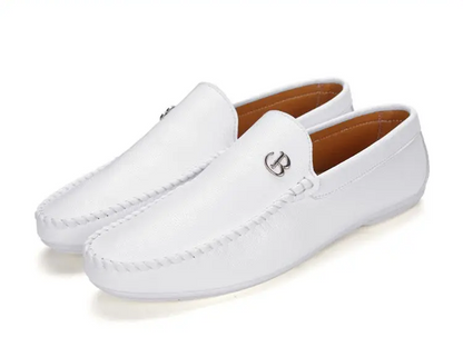 Mens Billionaire Loafers All White Mens Loafers Product Image Both Loafers