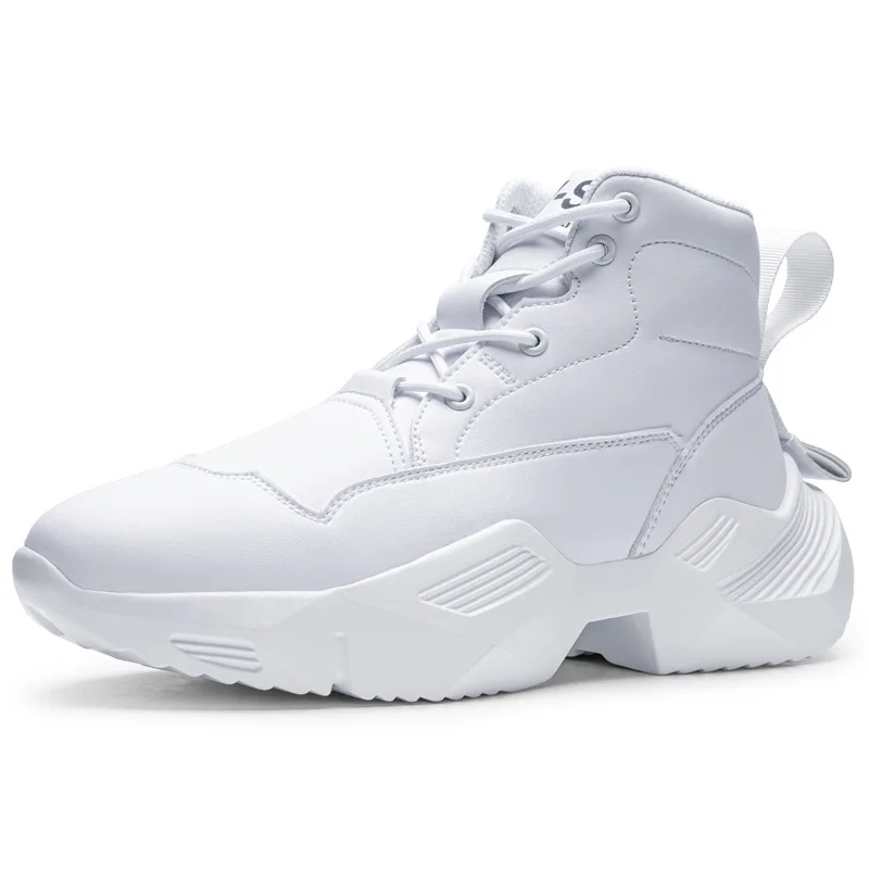 Mens Clouds High-Top Sneakers All White Mens Sneakers Product Image