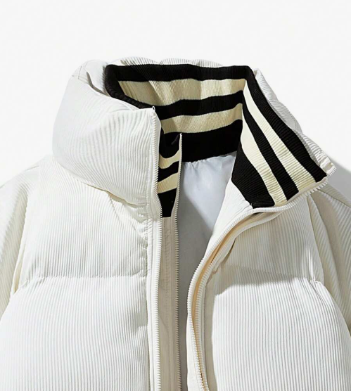 ELEWHVTË | Alpine Jacket White Product Image Collar