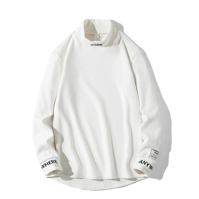 ELEWHVTË™ | Anywhere Turtleneck Men's All-White Turtleneck Product Image Front