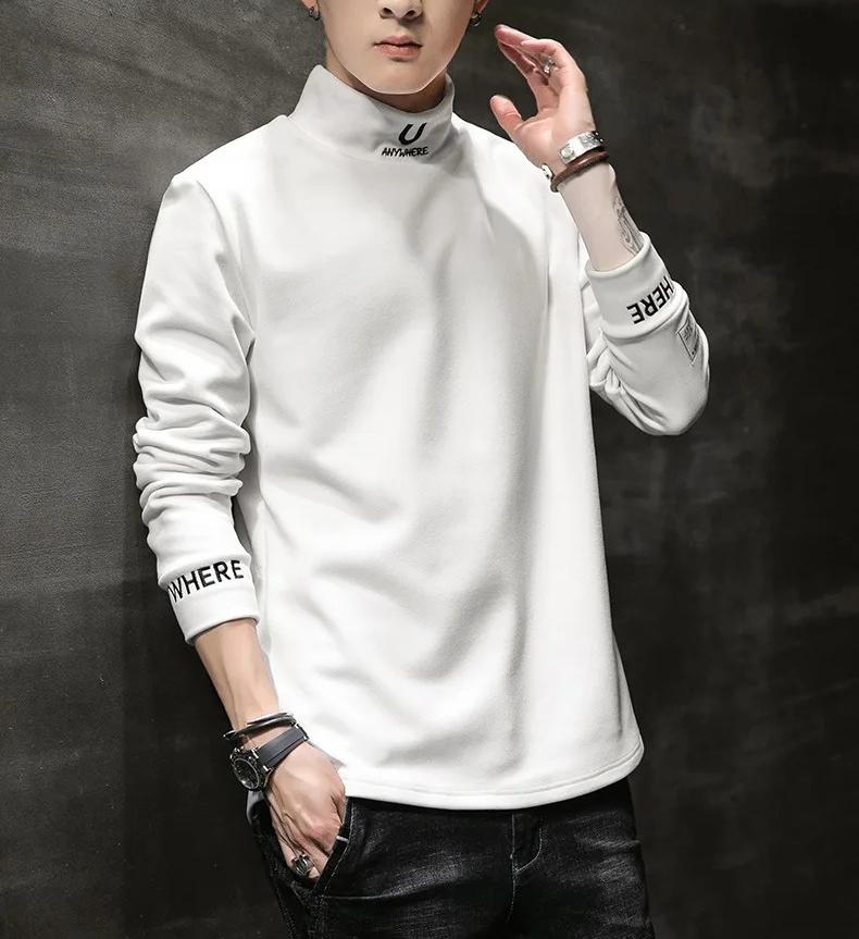 ELEWHVTË™ | Anywhere Turtleneck Men's All-White Turtleneck Model Image Front