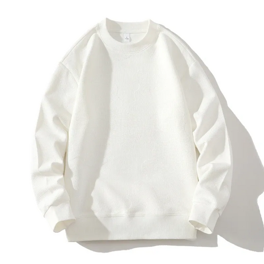 ELEWHVTË™ | Crewneck Sweater Men's White Sweater Product Image Front