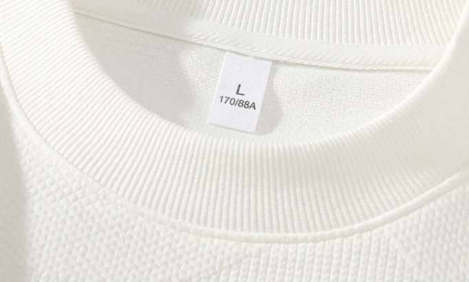 ELEWHVTË™ | Crewneck Sweater Men's White Sweater Product Image Collar