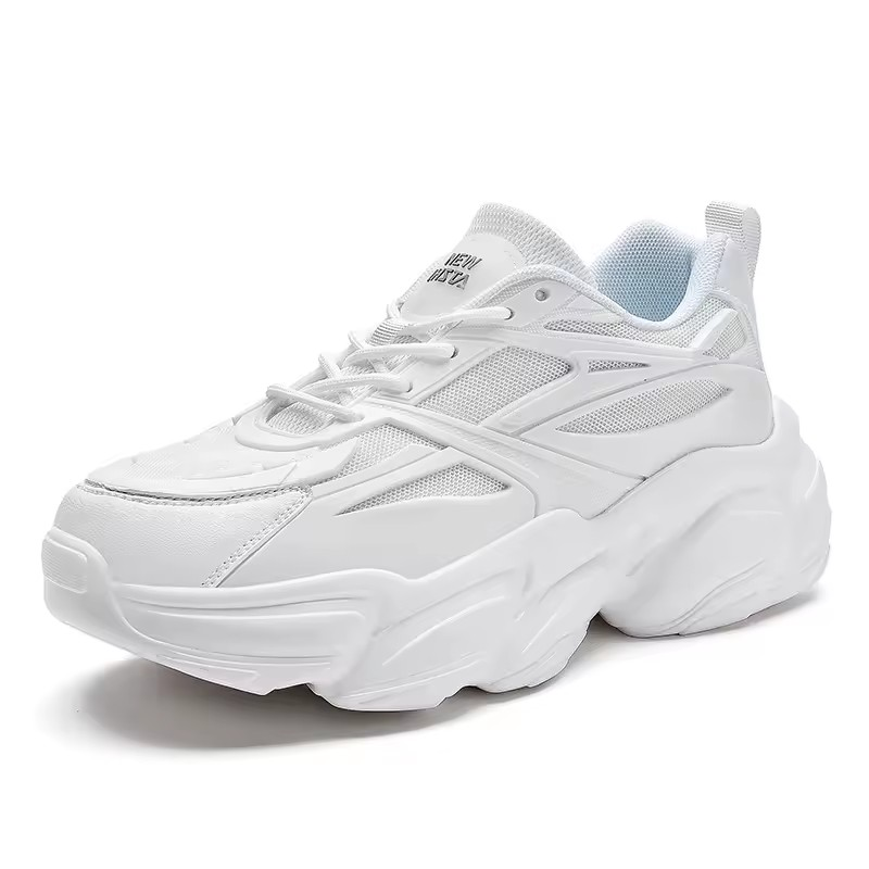 ELEWHVTË™ | New IHSTA WHVTE Sneakers White Mens Mesh Sneakers Product Image Side