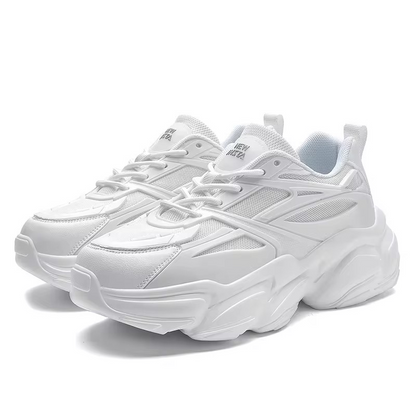 ELEWHVTË™ | New IHSTA WHVTE Sneakers White Mens Mesh Sneakers Product Image Side Both Sneakers