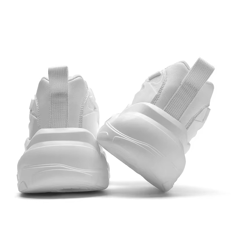 ELEWHVTË™ | New IHSTA WHVTE Sneakers White Mens Mesh Sneakers Product Image Heel