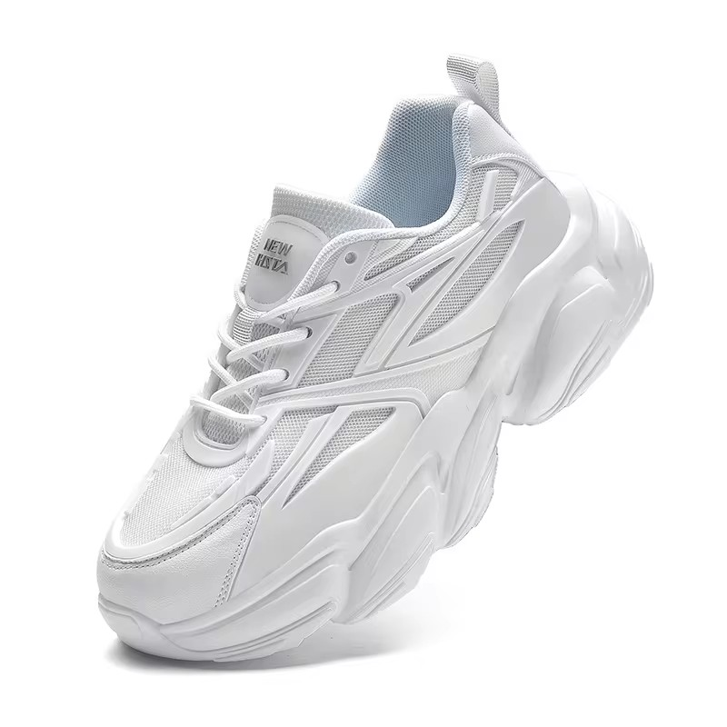 ELEWHVTË™ | New IHSTA WHVTE Sneakers White Mens Mesh Sneakers Product Image Side