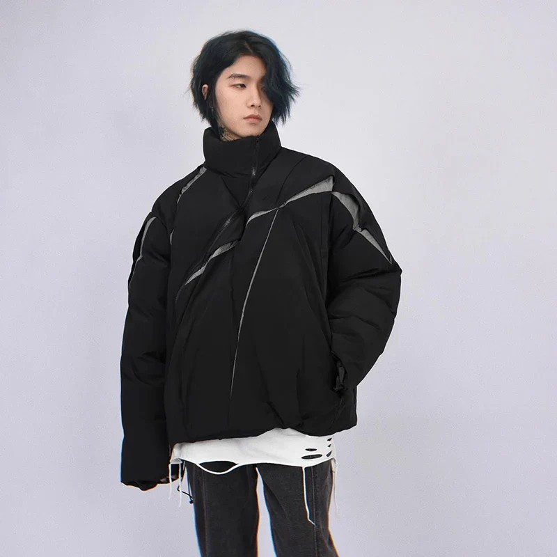 ELEWHVTË™ | Pulse Jacket Black Model Wearing Jacket Image Front