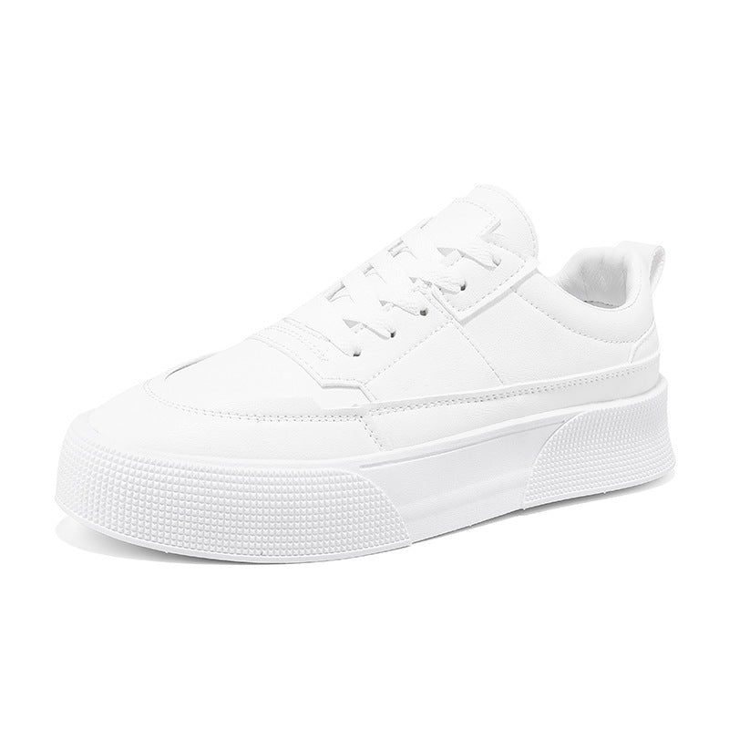 Mens White Trainers White Mens Leather Trainers Product Image