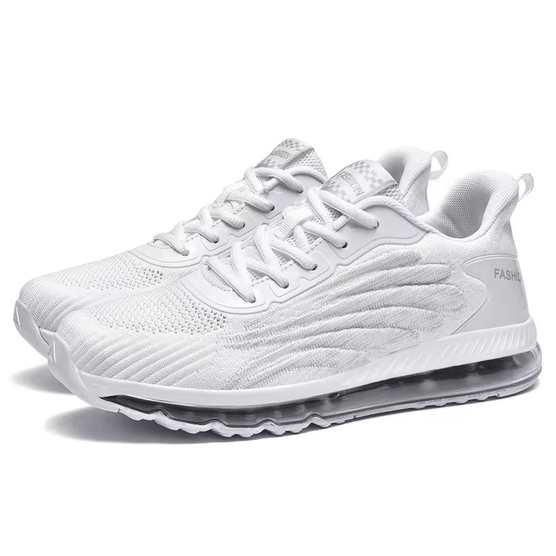 Mens Wings Sneakers White Mens Mesh Sneakers Product Image Side