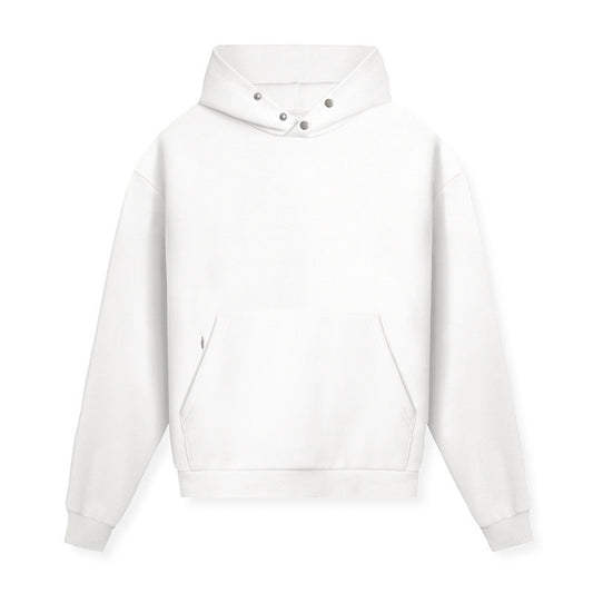 ELEWHVTE Hoodie Men's All-White Hoodie Product Image 