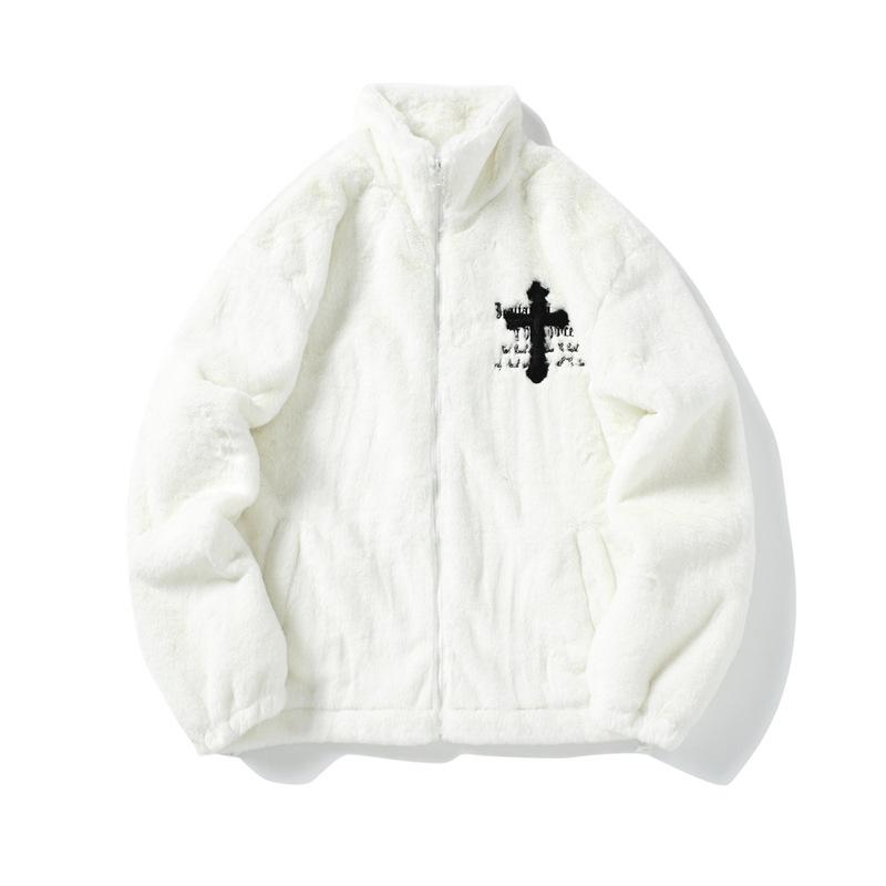 Faith Christian Winter Jacket White Jacket Front View