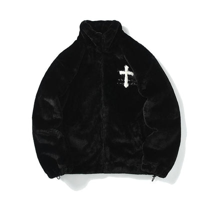 Faith Christian Winter Jacket Black Front View