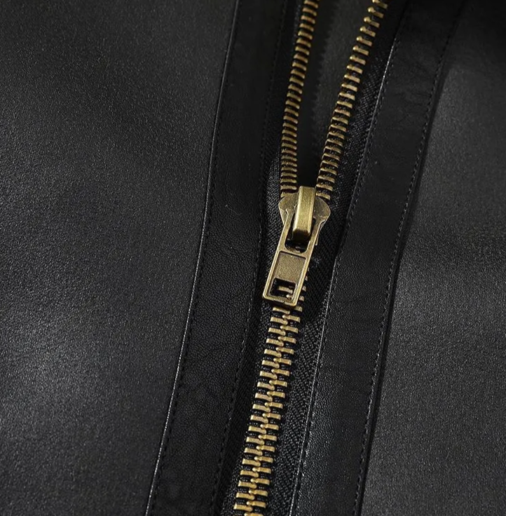 Black WInter Jacket Zipper