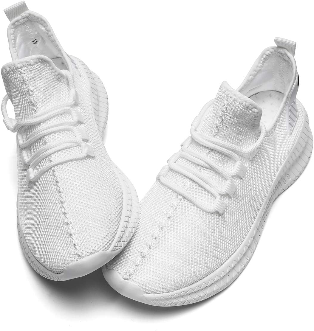 Mens Ghost Sneakers White Mens Sneakers Top View Product Image