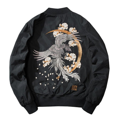 Black Phoenix WInter Jacket Phoenix at the Back View