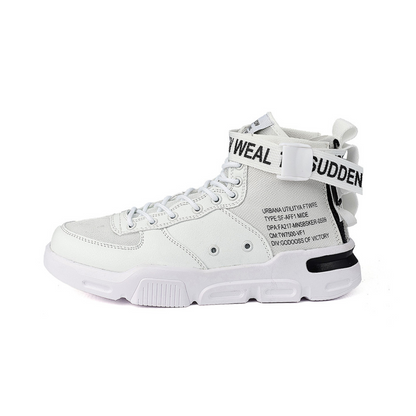 SW Mens White High Tops White and Black Product Image