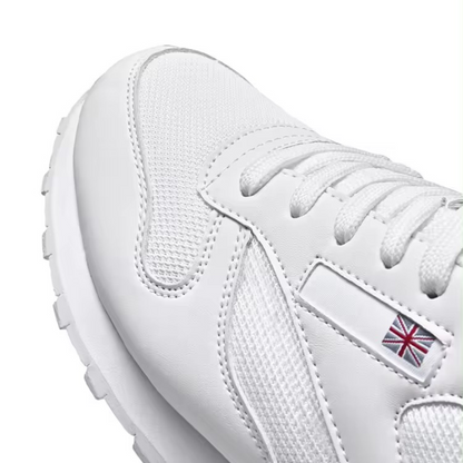 Mens Union Jack Sneakers White Mens Mesh Sneakers Product Image Toe