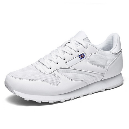 Mens Union Jack Sneakers White Mens Mesh Sneakers Product Image Side