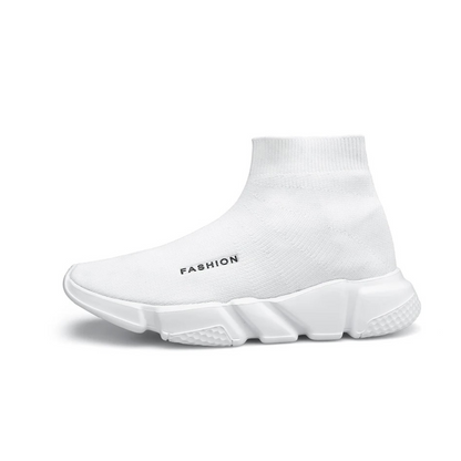 ELEWHVTË™ | Whvte Sock High-Top Sneakers White Mens High Top Sneakers Product Image Side