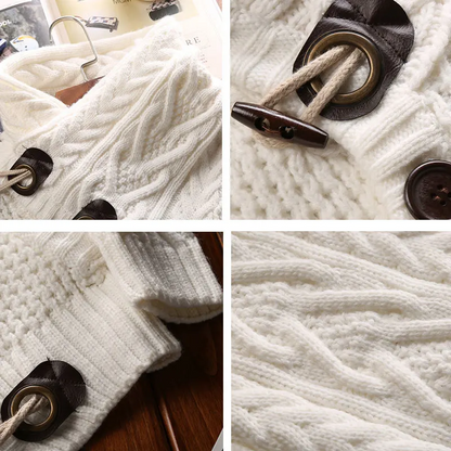 Wool Sweater Men's White Wool Sweater Product Image Details