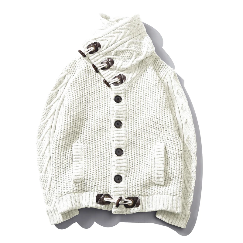 Wool Sweater Men's White Wool Sweater Product Image 